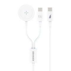 ESEEKGO AW-21C 2 IN 1 Wireless Magnetic Fast Charging For Apple Watch & Type-C To Type-C Charging cable