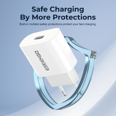 ESEEKGO ES-20EU GaN PD20W USB-C Travel Adapter（20W / EU）