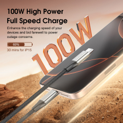 ESEEKGO ES-C300  USB-C To USB-C 100W/5A 3M/10FT Data Cable