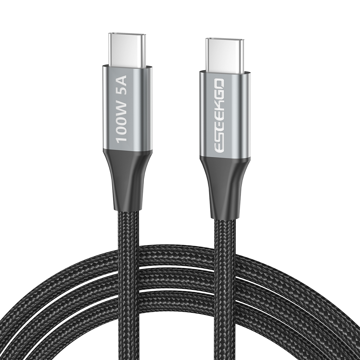 ESEEKGO ES-C200  USB-C To USB-C 100W/5A 2M/6.6FT Data Cable