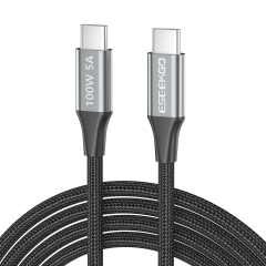 ESEEKGO ES-C300  USB-C To USB-C 100W/5A 3M/10FT Data Cable
