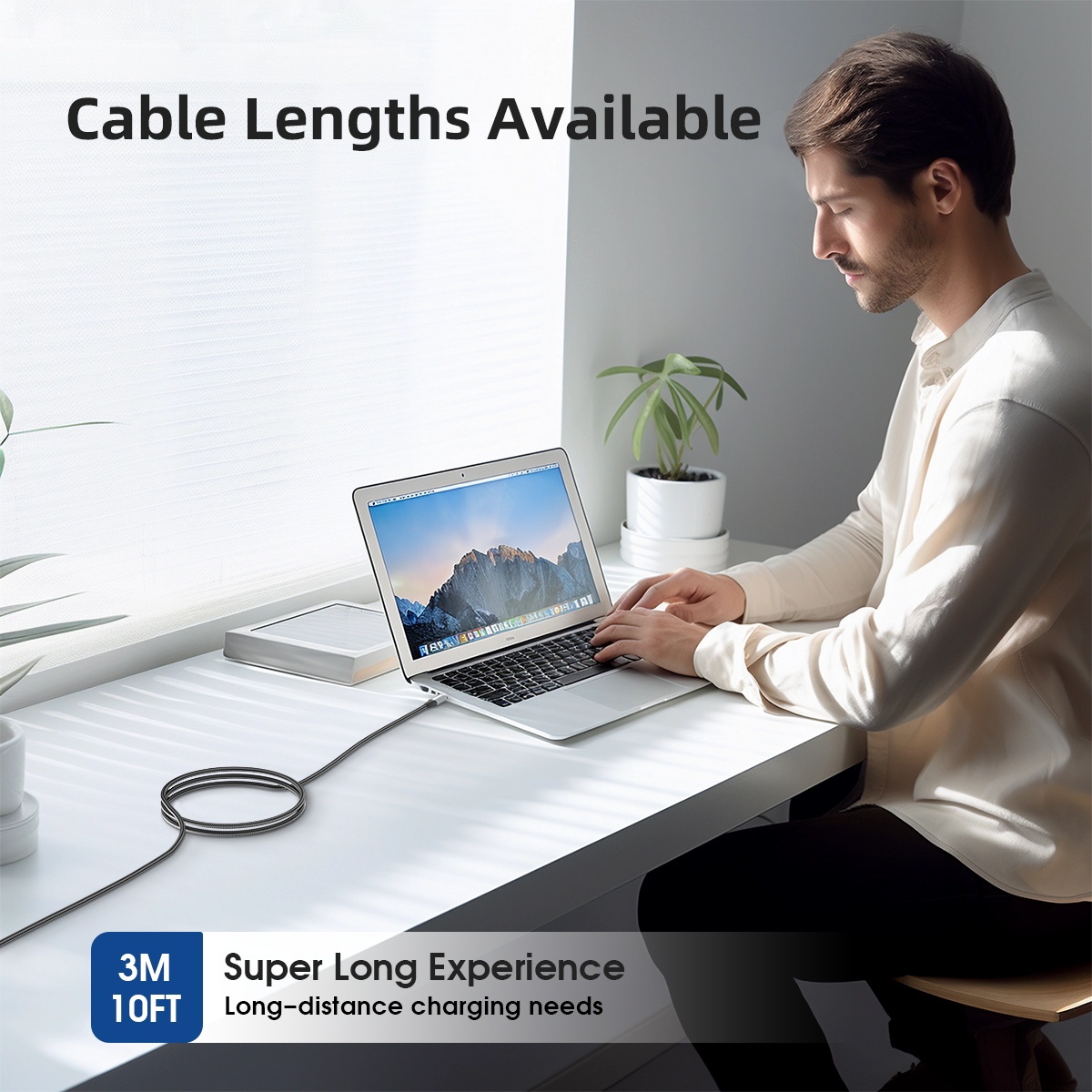 ESEEKGO G-63AC USB-A to Type-C Data Cable