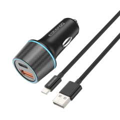 ESEEKGO CC-52AC 52.5W Car Charger & USB-A To Type-C Charging Cable