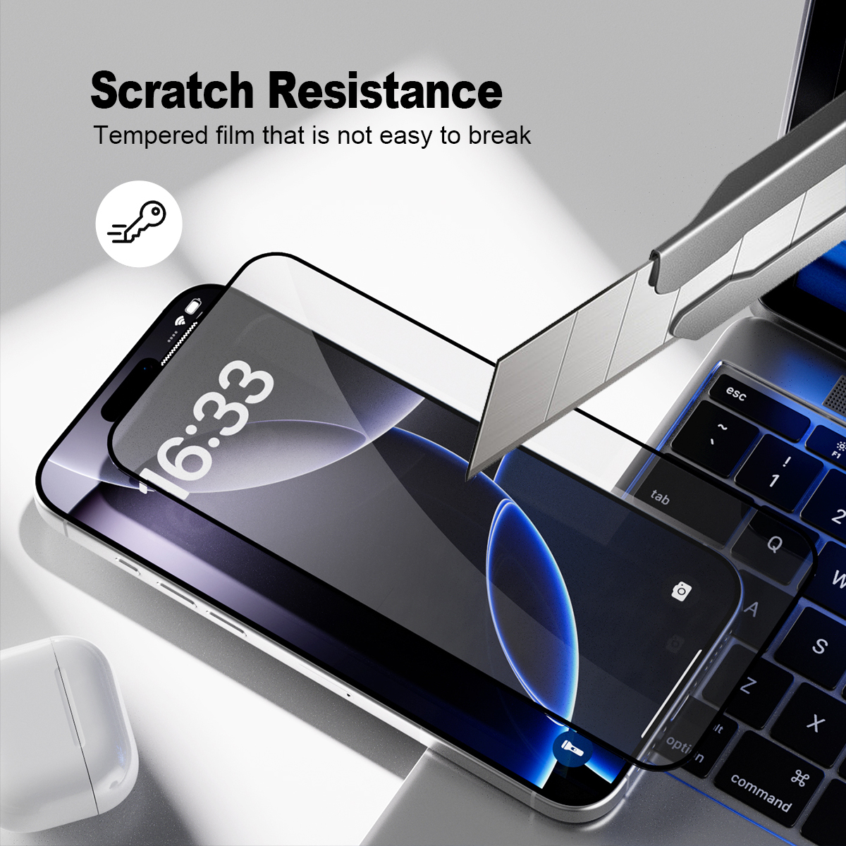 ESEEKGO TGF-01 Edge to Edge Tempered Glass Film