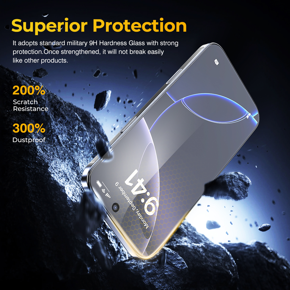 ESEEKGO TGP-02 High Clear Privacy Tempered Glass Anti peeping