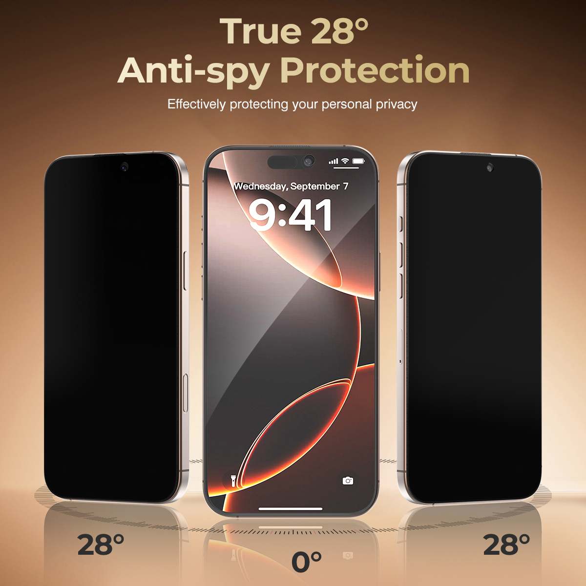 ESEEKGO TGP-03 Privacy Glass Screen Protector Edge to Edge