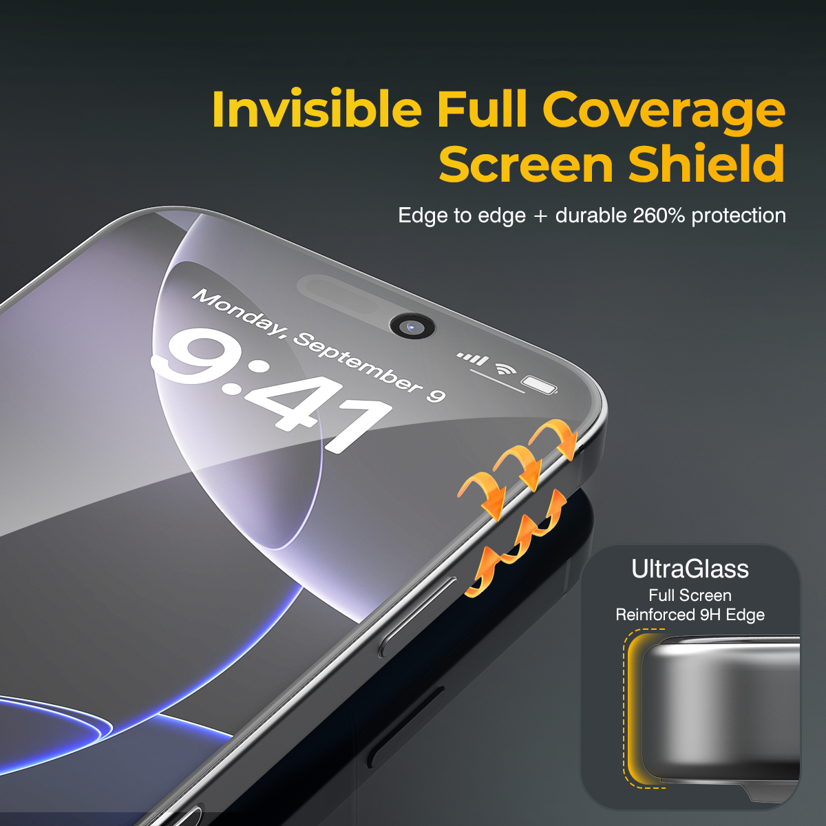 ESEEKGO TGP-02 High Clear Privacy Tempered Glass Anti peeping