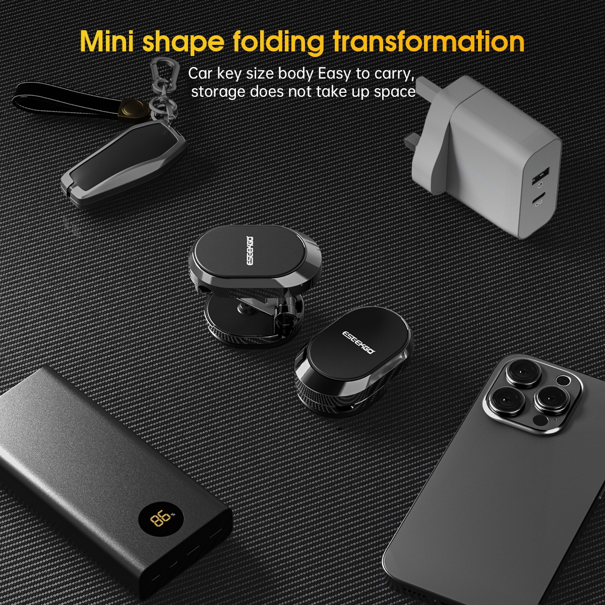 ESEEKGO CH-05 Foldable Magnetic Car Phone Mount