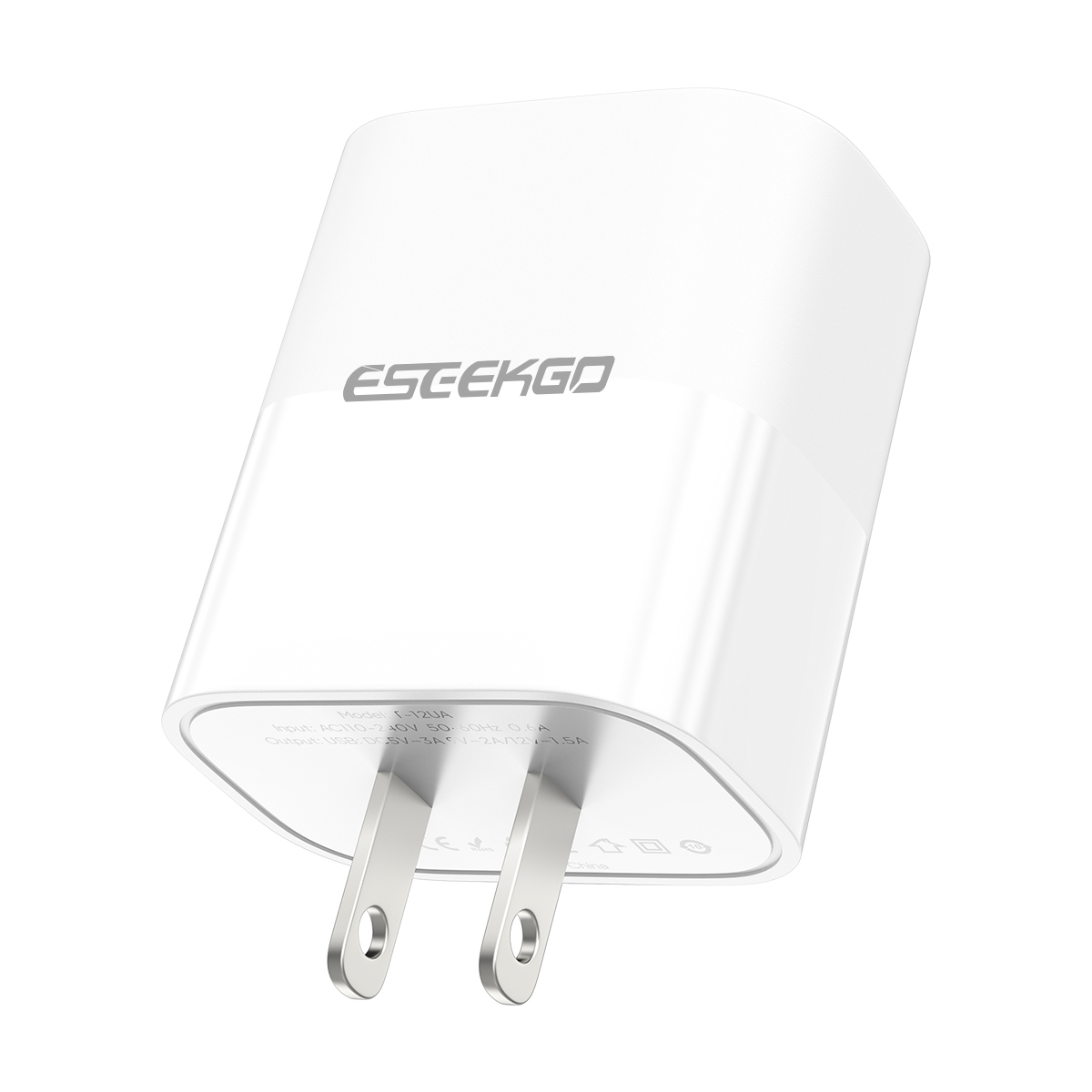 ESEEKGO T-12UA Fireproof PC Travel Adapter（18W / US）
