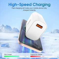 ESEEKGO T-12UA Fireproof PC Travel Adapter（18W / US）
