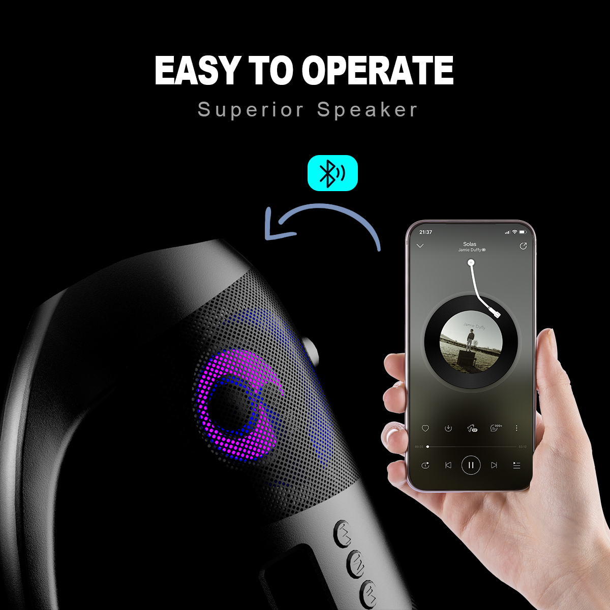 ESEEKGO ES-SP02 High Power Outdoor Wireless Speaker