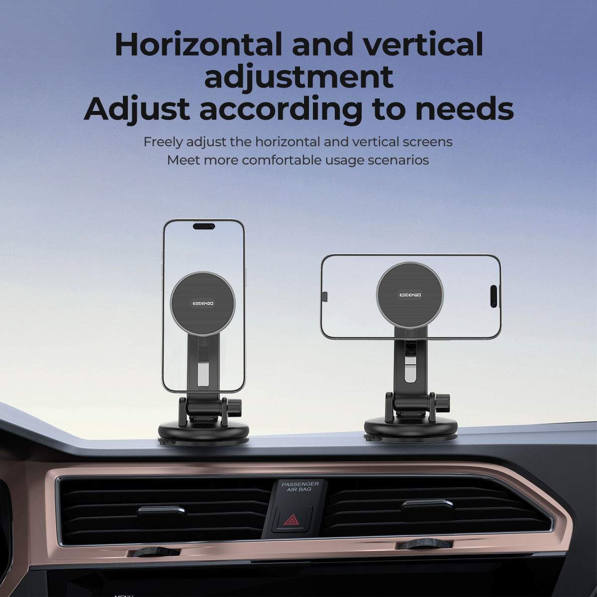 ESEEKGO CH-04 Strong Magnetic Center Cansole Car Holder