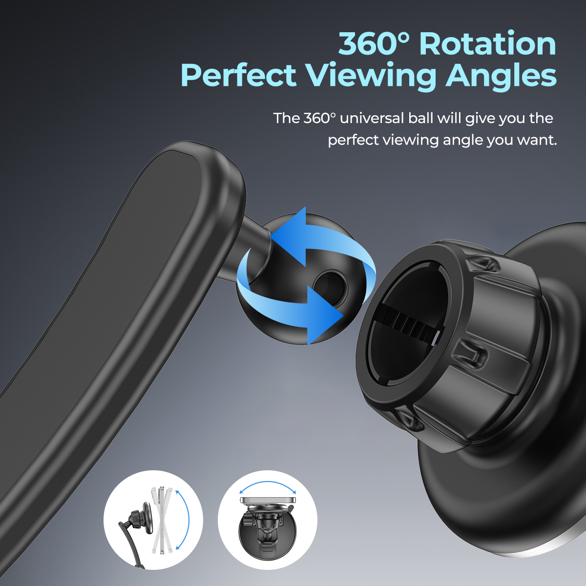 ESEEKGO CH-04 Strong Magnetic Center Cansole Car Holder
