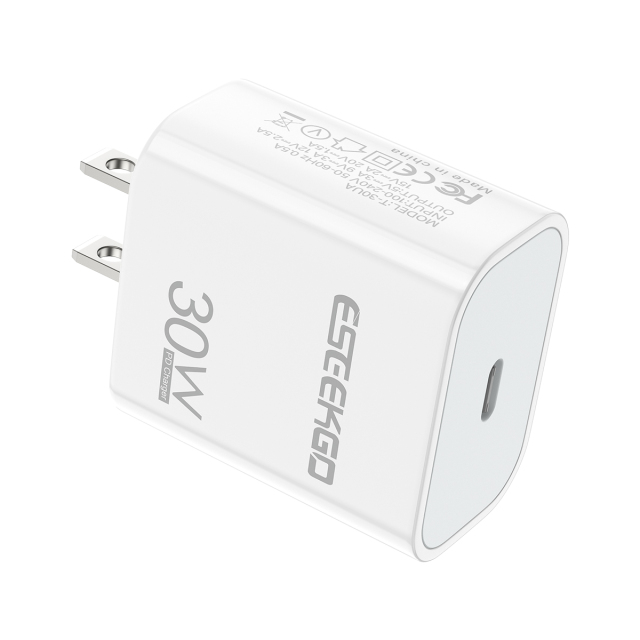 ESEEKGO T-30UA GaN PD30W US Standard Travel Adapter
