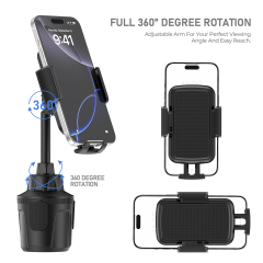 ESEEKGO CH-12 Car Cup Phone Holder with Adjustable Base