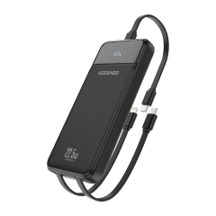 ESEEKGO P-12B 10000 mAh Power Bank With Built-in Cable