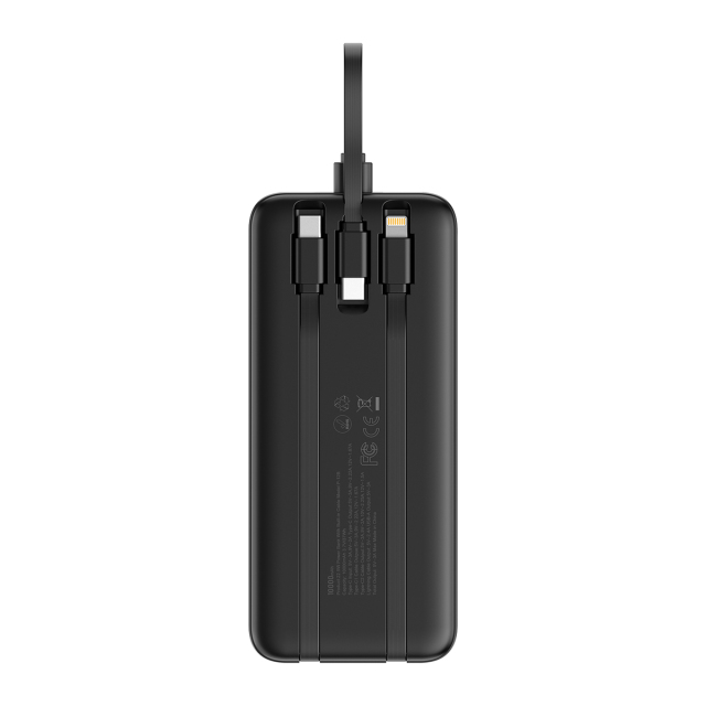 ESEEKGO P-12B 10000 mAh Power Bank With Built-in Cable