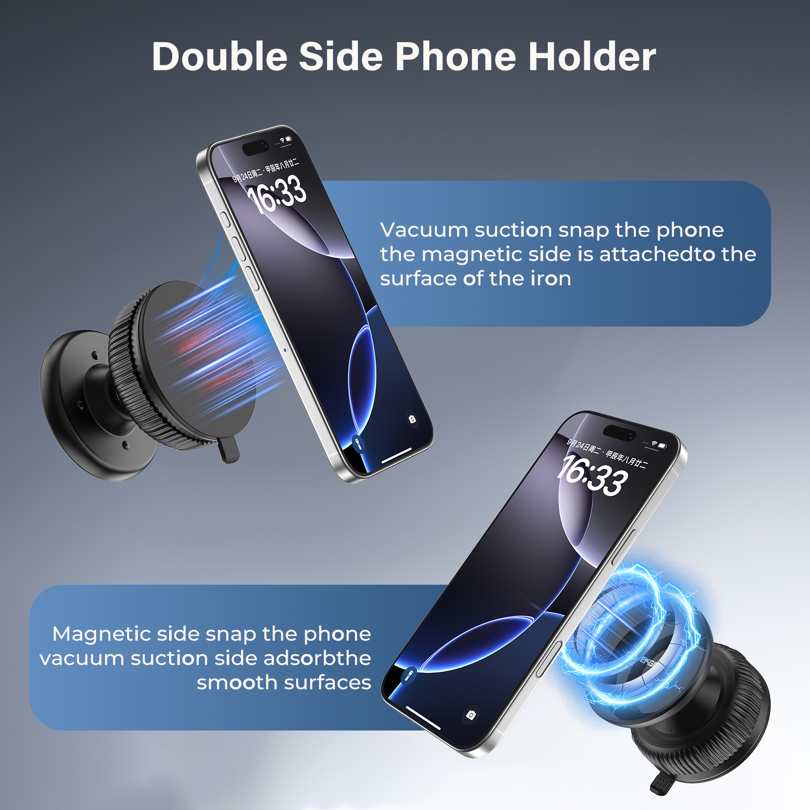 ESEEKGO CH-07 Vacuum car phone holder