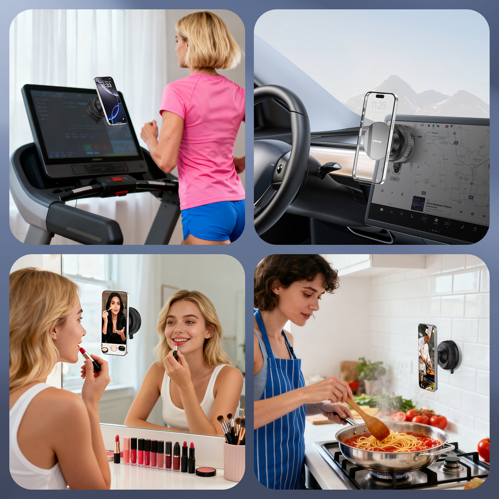 ESEEKGO CH-07 Vacuum car phone holder
