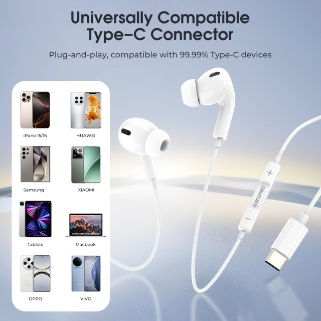 ESEEKGO E-30C Type-C In-Ear Wired Earbuds