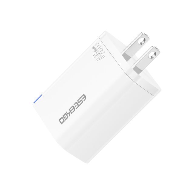 ESEEKGO T-45UB QC3.0 GaN PD45W Dual Ports Travel Charger