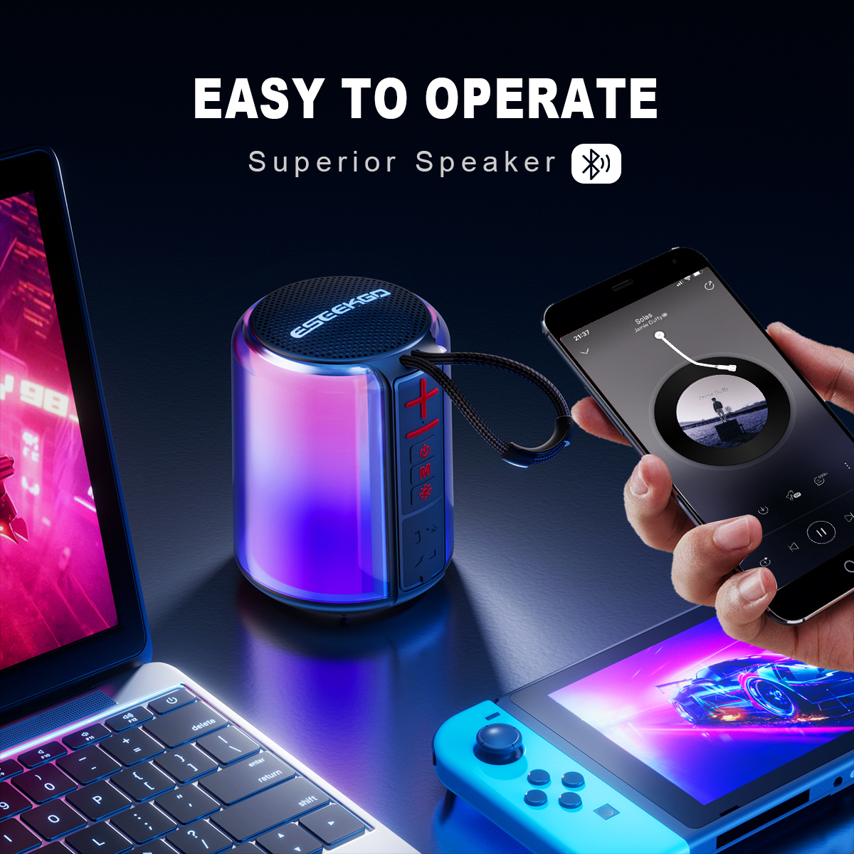 ESEEKGO ES-SP03 Portable Outdoor Wireless Speaker