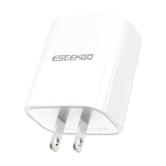ESEEKGO T-32UB Fireproof PC Travel Adapter（20W / US / 2 Ports）