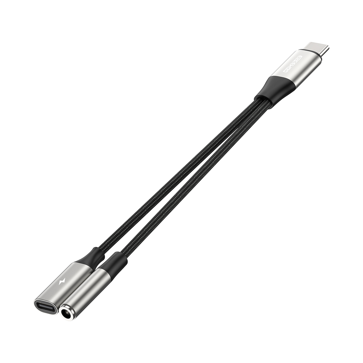 ESEEKGO ES-15C 2 In 1 Type-C to Type-C+3.5mm Audio Adapter