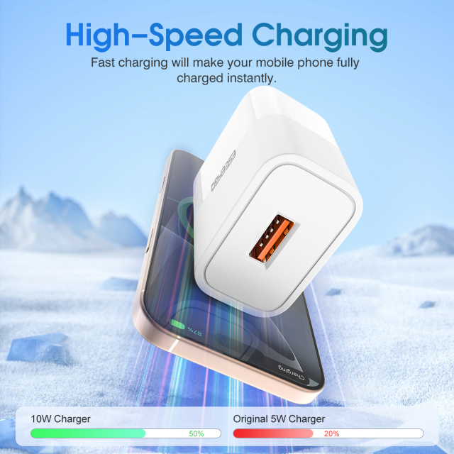 ESEEKGO T-02UA Fireproof PC Travel Adapter（10W / US）