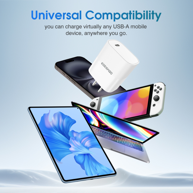 ESEEKGO T-22UA Fireproof PC Travel Adapter（20W / US）