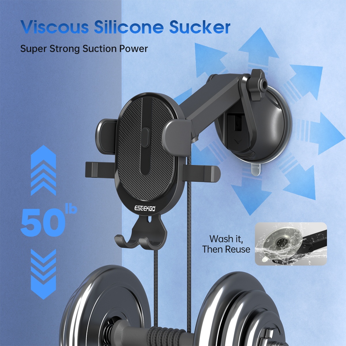 ESEEKGO CH-01 Easy One Touch Car Holder