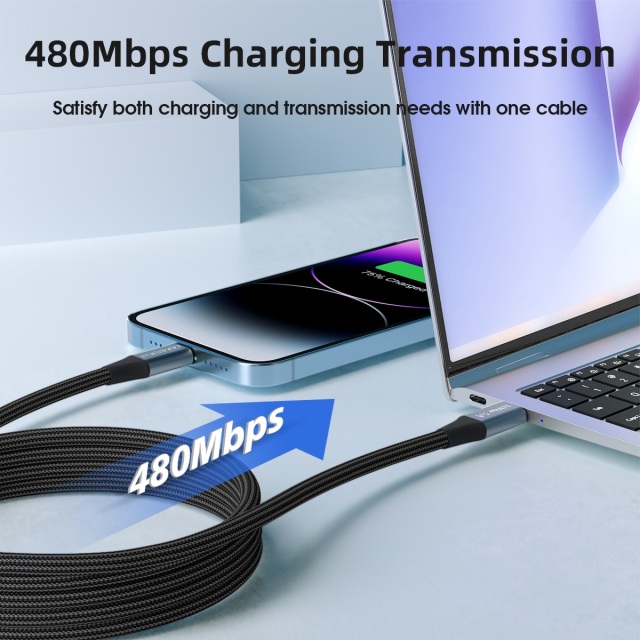 ESEEKGO ES-C100  USB-C To USB-C 100W/5A 1M/3.3FT Data Cable