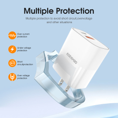 ESEEKGO T-32UB Fireproof PC Travel Adapter（20W / US / 2 Ports）