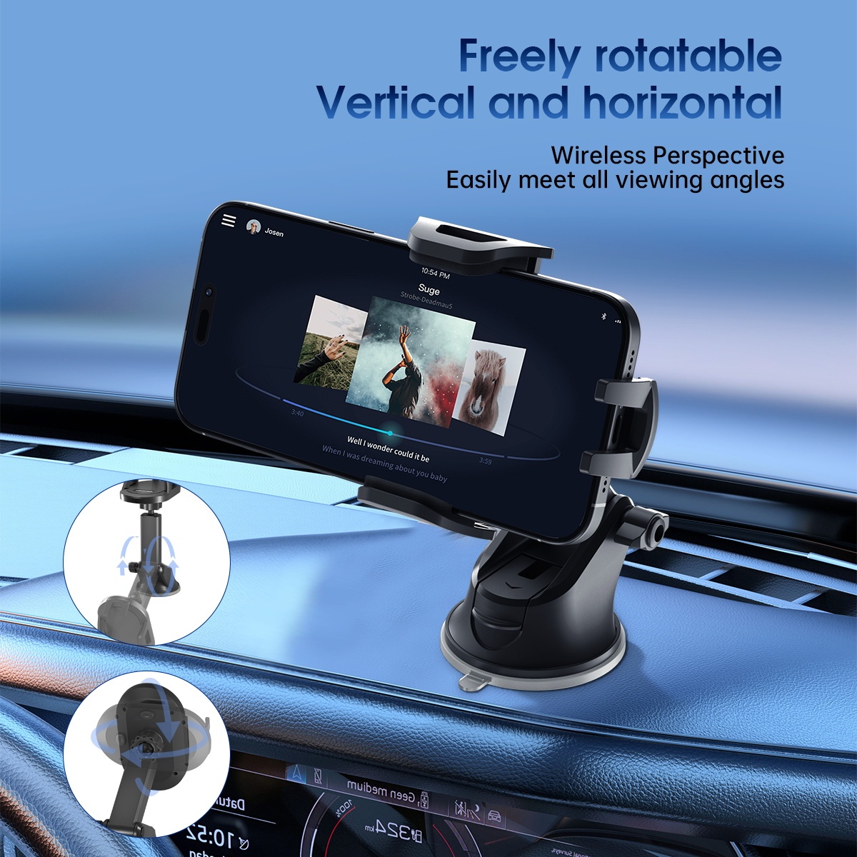 ESEEKGO CH-02 Easy One Touch Car Holder