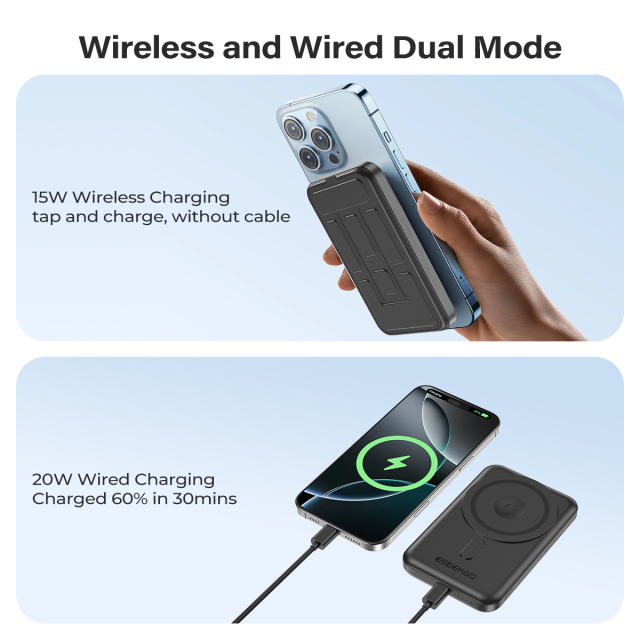 ESEEKGO P-06B 20W Magnetic Wireless Quick Charging Power Bank