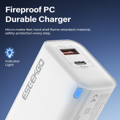 ESEEKGO T-45UC PD45W GaN Dual Ports Smart Charger Set