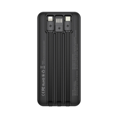 ESEEKGO P-21B PD20W+22.5W 20000 mAh Power Bank With Built-in 3 Cables