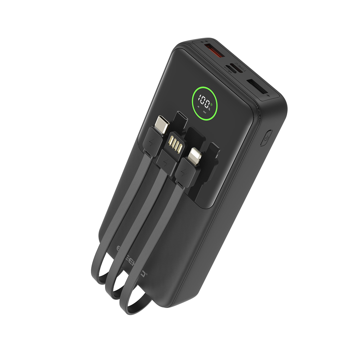 ESEEKGO P-21B PD20W+22.5W 20000 mAh Power Bank With Built-in 3 Cables