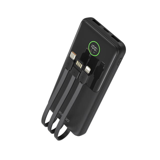 ESEEKGO P-11B PD20W+22.5W 10000 mAh Power Bank With Built-in 3 Cables