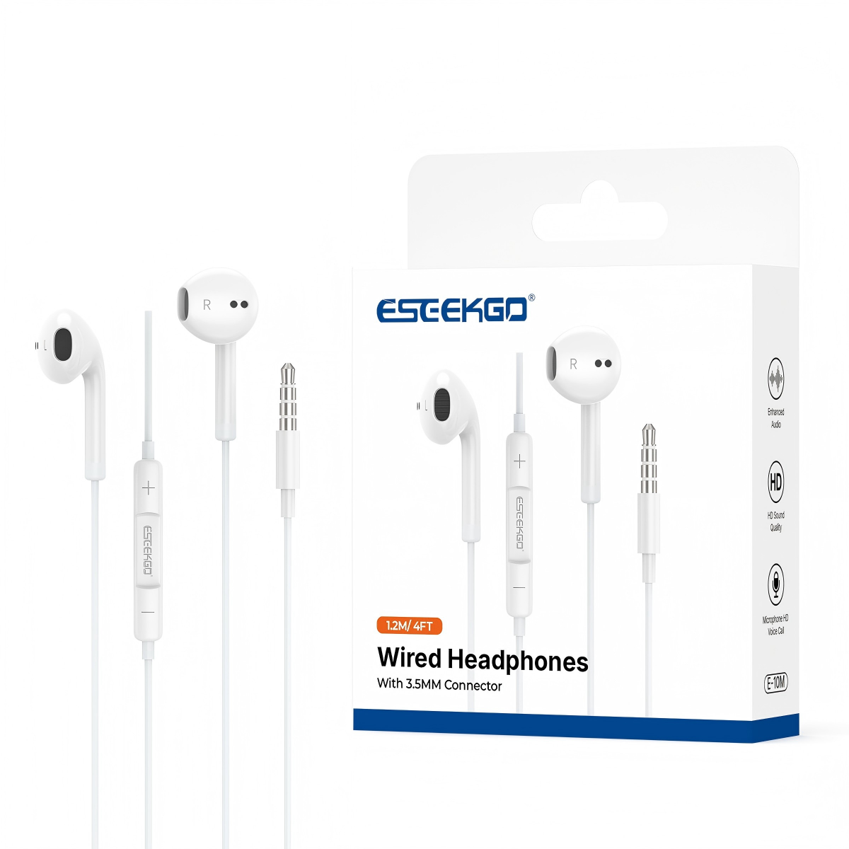 ESEEKGO E-10M 3.5MM Stereo Wired Earbuds