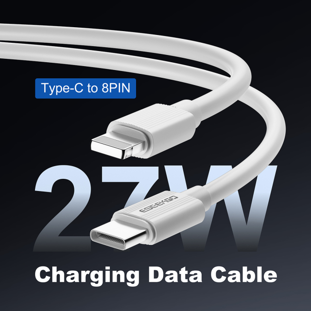 ESEEKGO G-04AW 3.0A 3.3FT Type-C to 8PIN Charging Data Cable