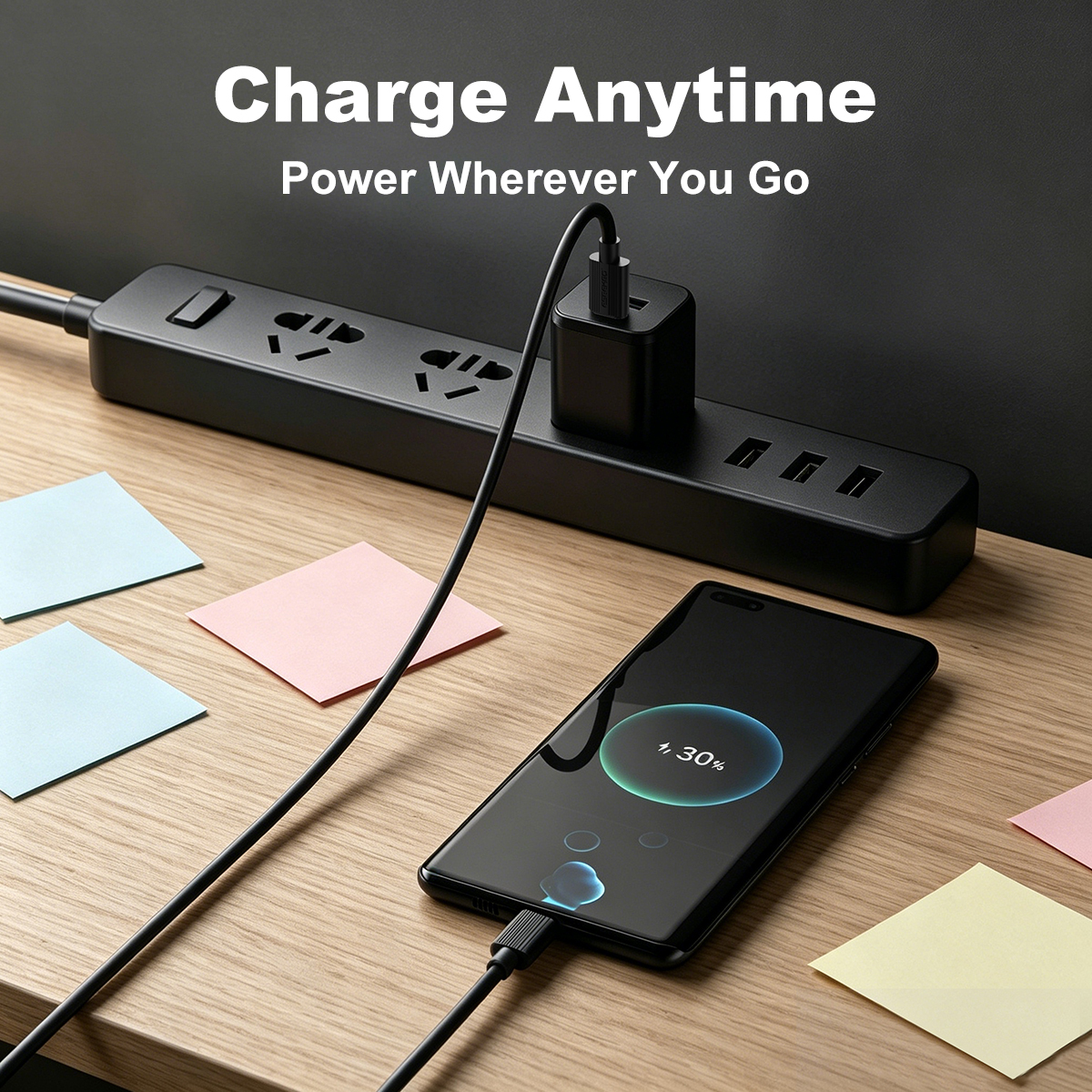ESEEKGO G-01AB 3.0A 3.3FT Type-C to Type-C Charging Data Cable