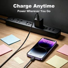 ESEEKGO G-04AB 3.0A 3.3FT Type-C to 8PIN Charging Data Cable
