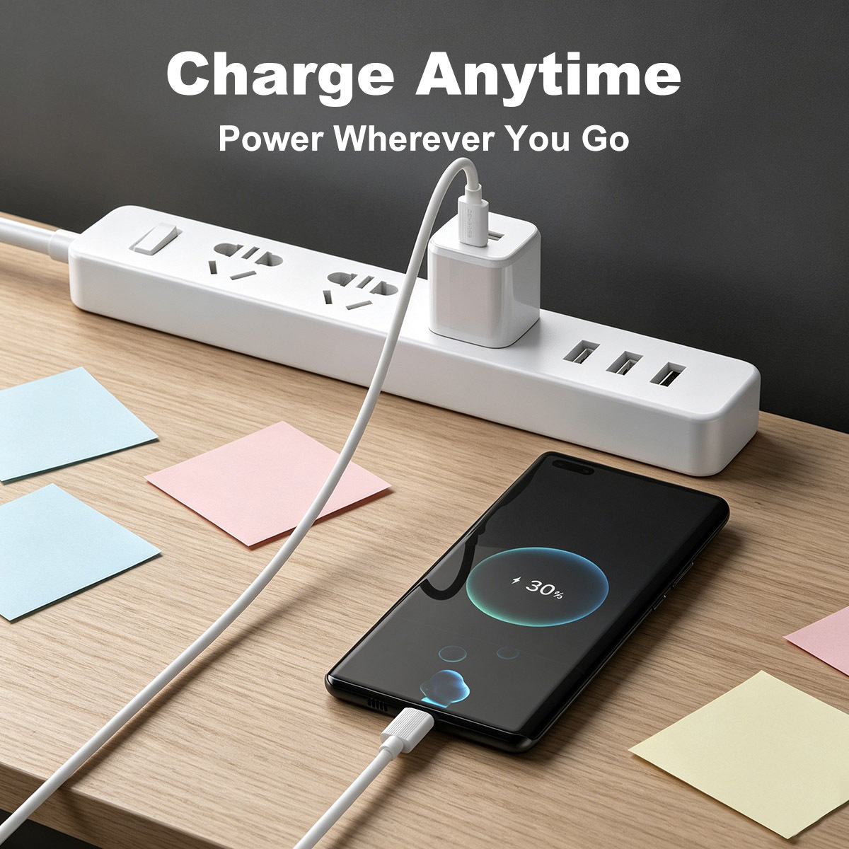 ESEEKGO G-01AW 3.0A 3.3FT Type-C to Type-C Charging Data Cable