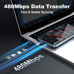 ESEEKGO G-04AB 3.0A 3.3FT Type-C to 8PIN Charging Data Cable