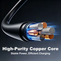 ESEEKGO G-04AB 3.0A 3.3FT Type-C to 8PIN Charging Data Cable