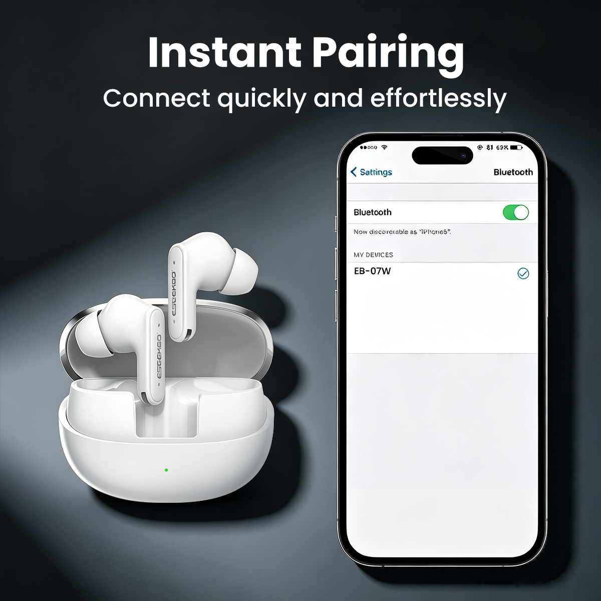 ESEEKGO EB-07W TWS Wireless Bluetooth Earphones