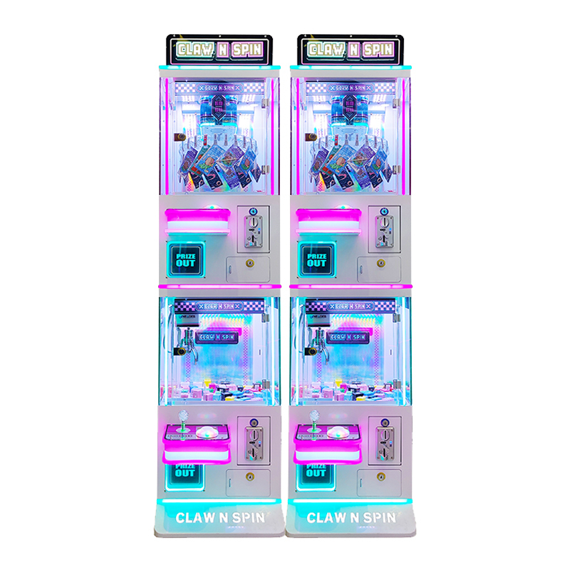 Claw N Spin Dual Gameplay Claw & Drop Prize Machine