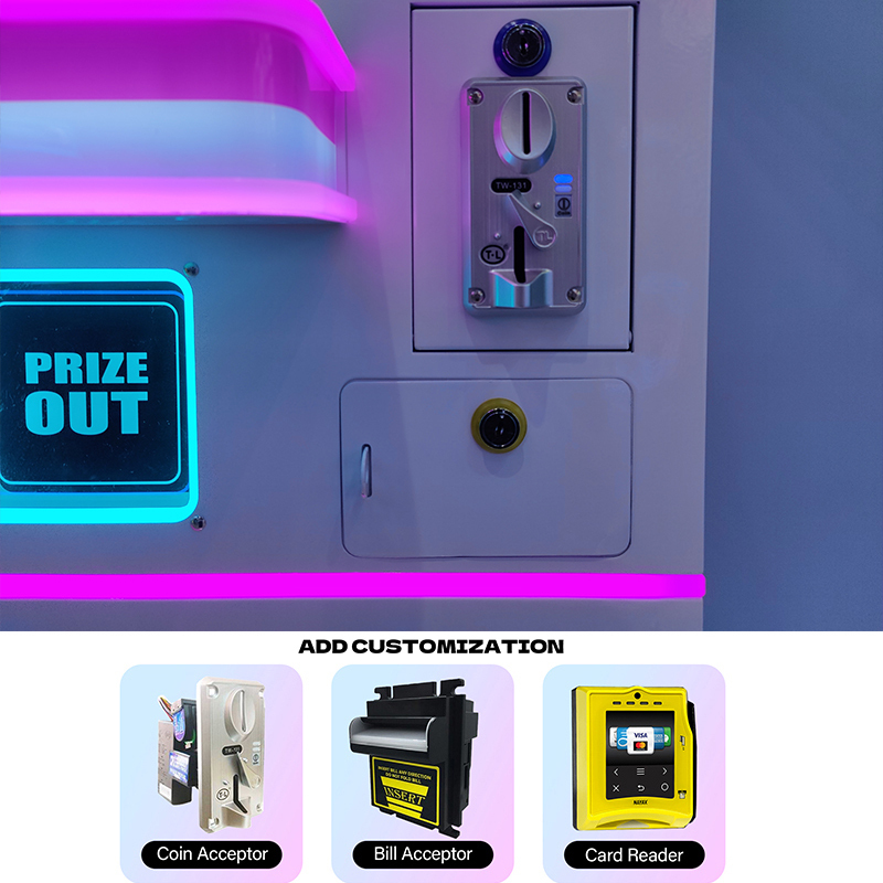 Claw N Spin Dual Gameplay Claw & Drop Prize Machine
