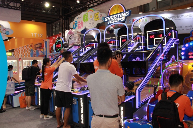 Shooting Hoops 7 Basketball Game Machine